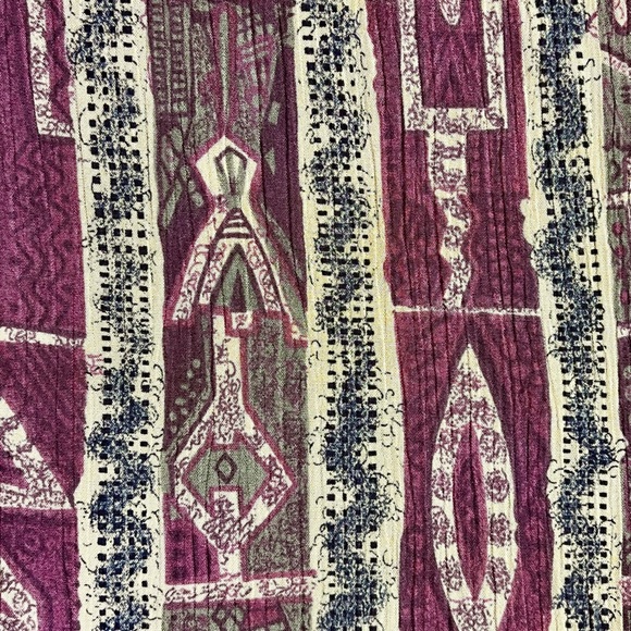 VINTAGE 90s earthy tribal long maxi dress sleeveless sundress Aztec native boho - Picture 5 of 11